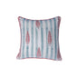 Hand Embroidered Luxe Collection Cushion Cover | Block Printed, and Cord Piping Off White - 16x16 Inches