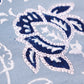 Hand Embroidered Luxe Collection Cushion Cover | Block Printing Blue - 16x16 Inches