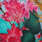 Hand Embroidered Pichwai Cushion Cover with Digital Print | Embellished Velvet 20x20 Inches