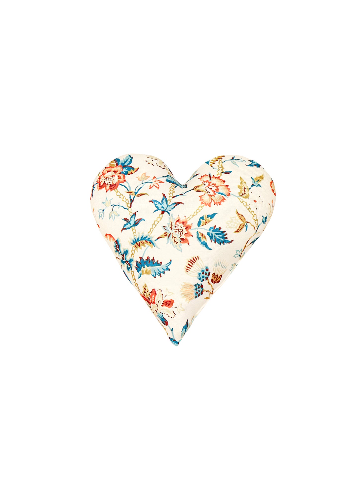 Prefilled Heart Shaped Cushion Cover | Floral Print Valentine's Day Gift | Multicolor - 12x12 Inch