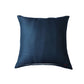 Cushion Cover (Euroshams) for Sofa, Bed Cotton Blend | Self Textured | Blue - 24x24in(61x61cm) (Pack of 1)