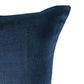 Cushion Cover (Euroshams) for Sofa, Bed Cotton Blend | Self Textured | Blue - 24x24in(61x61cm) (Pack of 1)