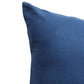 Cushion Cover (Euroshams) for Sofa, Bed Cotton Blend | Self Textured | Navy Blue - 24x24in(61x61cm) (Pack of 1)