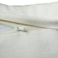 Cushion Cover for Sofa, Bed | PolyCanvas  | Self Textured with Pintuck | Off White Yellow - 12x12in(30x30cm) (Pack of 1)