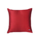 Cushion Cover for Sofa, Bed Polyester Motif Embroidery | Red - 16x16in(40x40cm) (Pack of 1)