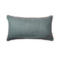 Cushion Cover for Sofa, Bed Cotton Blend |Self Textured with Cord Piping | Aqua Blue - 12x22in (30x56cm) (Pack of 1)