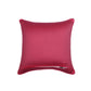ZEBA World Square Cushion Cover for Sofa, Bed | Banarasi Brocade Silk - Floral Weave with Cord Piping| Pink - 16x16in(40x40cm) (Pack of 1)
