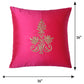 Cushion Cover for Sofa, Bed | Polyester Paisley Motif Embroidery | Multi Color - 16x16in(40x40cm) (Pack of 3)