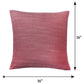 Cushion Cover for Sofa, Bed Cotton Blend with Self Textured | Coral Pink - 16x16in(40x40cm) (Pack of 1)