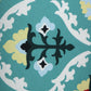 ZEBA World Square Cushion Cover for Sofa, Bed | Motif Printed - Polycanvas | Blue - 16x16in(40x40cm) (Pack of 1)