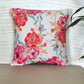 ZEBA World Square Cushion Cover for Sofa, Bed | Floral Print - Polycanvas | Multicolor - 16x16in(40x40cm) (Pack of 1)