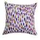 Cushion Cover Cotton Blend Digital print With Embroidered Purple - 16"X16"