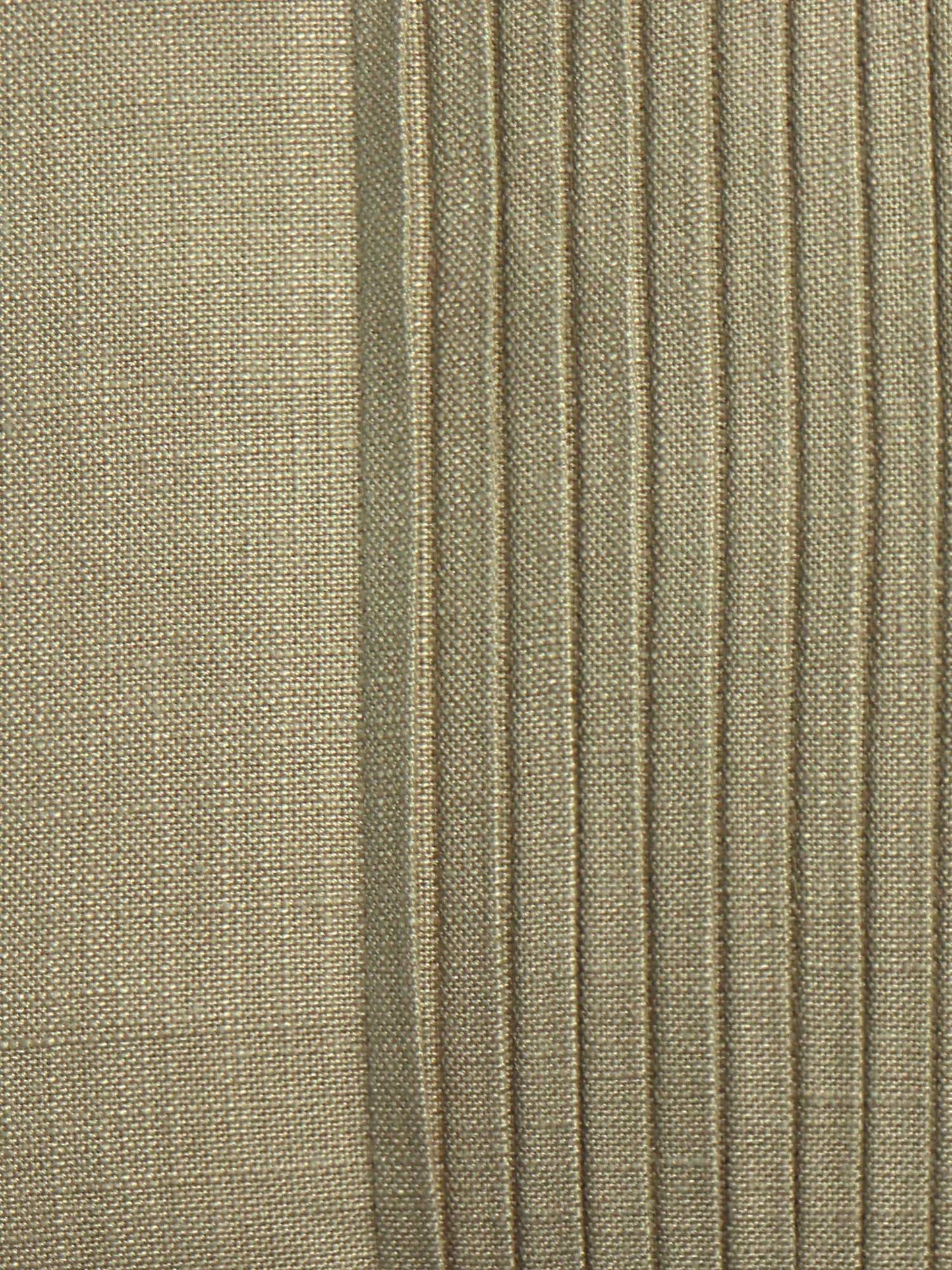 Cushion Cover Cotton Blend Solid Pleats In Center Antique Gold - 16" X 16"