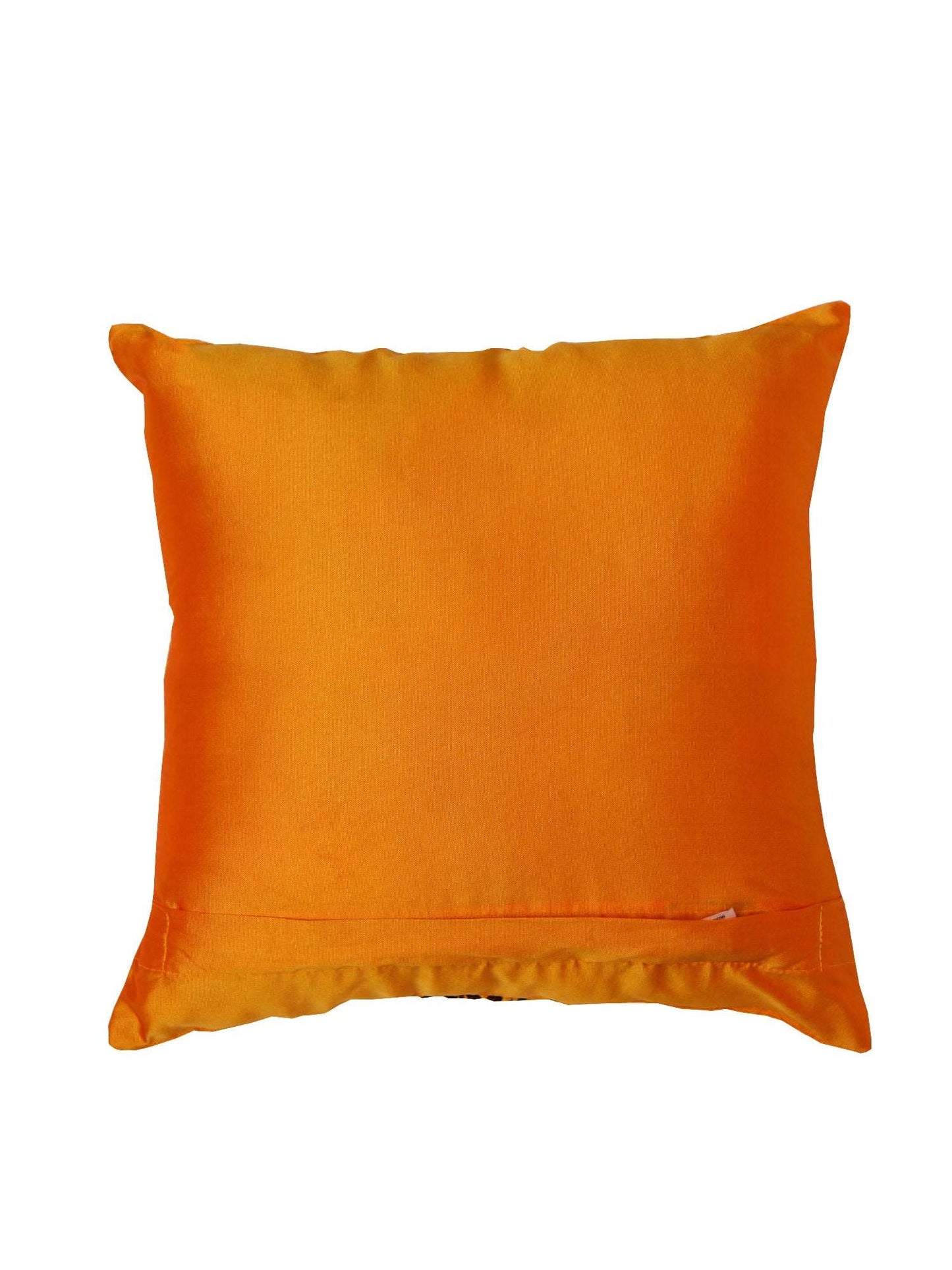 Cushion Cover Polyester Embroidery Cushion Cover Orange - 12" x 12"