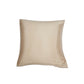 ZEBA World Square Cushion Cover for Sofa, Bed | Floral Motif Embroidery - Polyester | Gold - 16x16in(40x40cm) (Pack of 1)