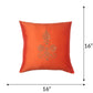 Cushion Cover for Sofa, Bed | Polyester  Motif Floral Embroidery | Multi Color - 16x16in(40x40cm) (Pack of 2)