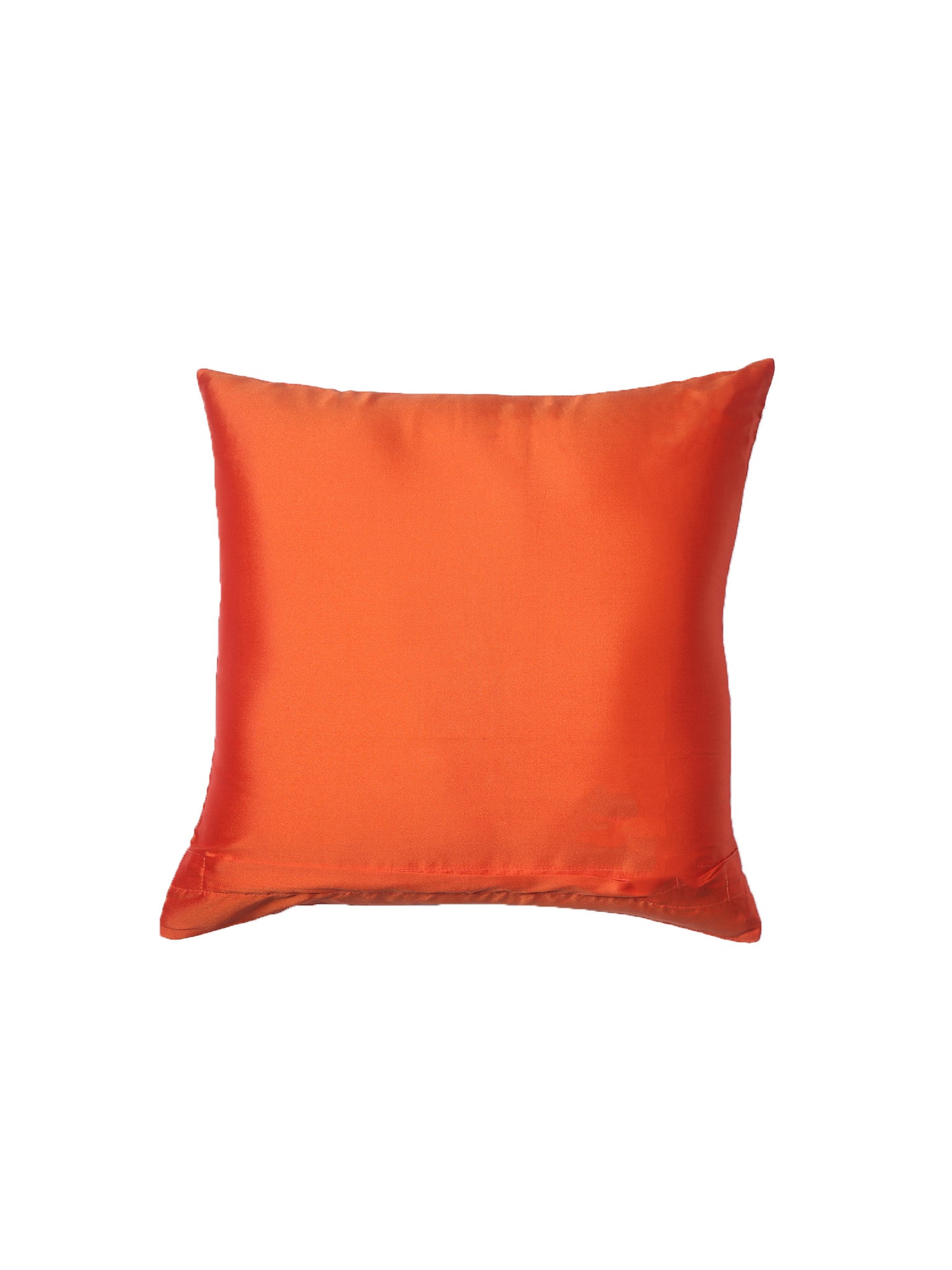 Cushion Cover for Sofa, Bed | Polyester  Motif Floral Embroidery | Multi Color - 16x16in(40x40cm) (Pack of 2)