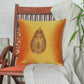Cushion Cover for Sofa, Bed Polyester  Motif Embroidery | Yellow - 16x16in(40x40cm) (Pack of 1)