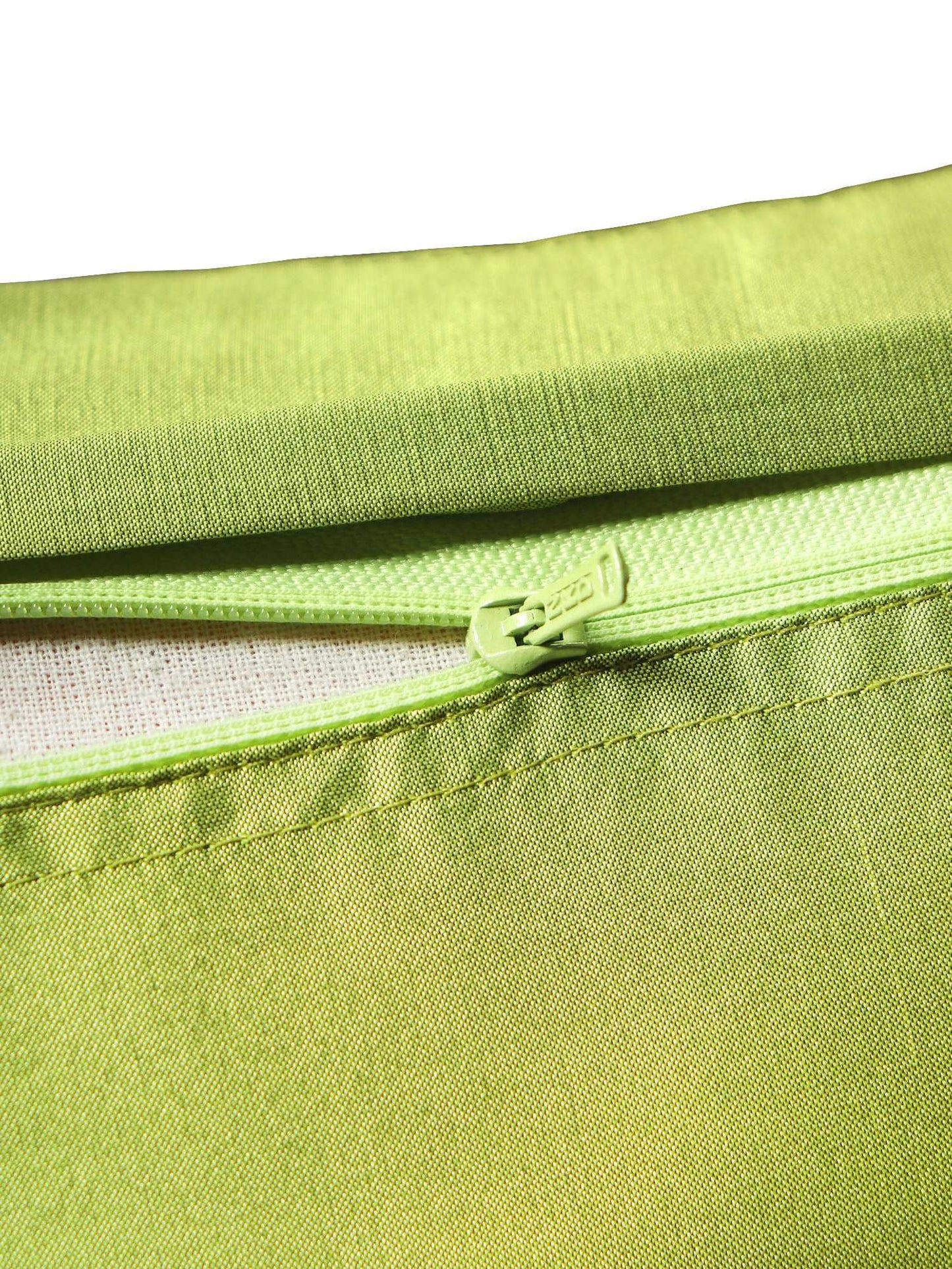 Cushion Cover for Sofa, Bed Polyester Paisely Embroidery | Green - 16x16in(40x40cm) (Pack of 1)