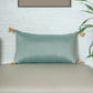 ZEBA World Rectangular Cushion Cover for Sofa - Lumbar Cushion | Tassels  - Polyester | Green - 12x22in(30x55cm) (Pack of 1)