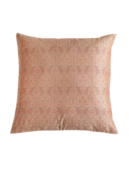 Cushion Cover Banarasi Silk Brocade Gold - 16" X 16"