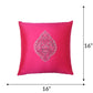 Cushion Cover for Sofa, Bed | Polyester Motifs Embroidery | Multi Color - 16x16in(40x40cm) (Pack of 2)