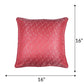 Cushion Cover for Sofa, Bed Varanasi Silk Paisely with Cord Piping | Pink - 16x16in(40x40cm) (Pack of 1)