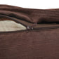 ZEBA World Square Cushion Cover for Sofa, Bed | Banarasi Brocade Silk - Floral Weave with Cord Piping| Brown - 16x16in(40x40cm) (Pack of 1)
