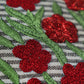 ZEBA World Rectangular Cushion Cover for Sofa - Lumbar Cushion | Stripes with Floral Hand Embroidery - Linen | Grey - 12x22in(30x55cm) (Pack of 1)