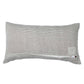 ZEBA World Rectangular Cushion Cover for Sofa - Lumbar Cushion | Stripes with Floral Hand Embroidery - Linen | Grey - 12x22in(30x55cm) (Pack of 1)