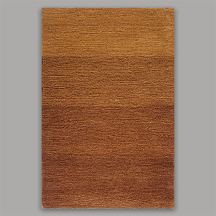 Carpet Hand Tufted 100% Woollen Rust Mushroom - 2ft X 4ft