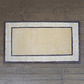 Carpet Hand Tufted 100% Woollen Ornamental Border Gold Brown - 4ft X 6ft