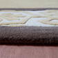 Carpet Hand Tufted 100% Woollen Ornamental Border Gold Brown - 4ft X 6ft