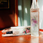 Wine Bottle Gift Bag | Floral Embroidered | Valentine's Day Gift | Brown - 3.5x13 Inch (Set of 2)