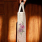 Wine Bottle Gift Bag | Floral Embroidered | Valentine's Day Gift | Brown - 3.5x13 Inch (Set of 2)