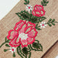 Wine Bottle Gift Bag | Floral Embroidered | Valentine's Day Gift | Brown - 3.5x13 Inch (Set of 2)