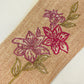 Wine Bottle Gift Bag | Floral Embroidered | Valentine's Day Gift | Brown - 3.5x13 Inch (Set of 2)