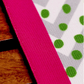 Table Runner Poly Canvas Chevron Pattern Off White Pink - 12" X 84"
