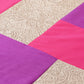 Bed Cover With 2 Pilllow Sham Polyester Blend Patchwork Multi-Coloured (90" X 108" ; Pillow - 17" X 27")