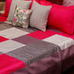 Bed Cover With 2 Pilllow Sham Polyester Blend Patchwork Multi Colour (90" X 108" ; Pillow - 17" X 27")