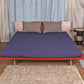 Bed Cover Jean Stitch Polyester Blend Navy Blue - 90" X 108", 17" X 27"