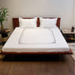 Bed Sheet with 2 Pillow Covers Cotton Embroidered White (90" X 108" ; Pillow - 17" X 27")