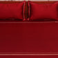 Bedsheet King Size with Pillow Sham Cotton Aari Embroidery Maroon - 108" x 108", 17" x 27"