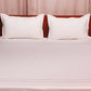 Bedsheet King Size with Pillow Sham Cotton (300Thread Count) Aari Embroidery White - 108" x 108", 17" x 27"