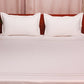 Bedsheet King Size with Pillow Sham Cotton (300Thread Count) Aari Embroidery White - 108" x 108", 17" x 27"