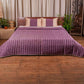 Quilt with 2 Pillow Shams Blended Cotton Patchwork Grey/Off White - (90" X 108" ; Pillow - 17" X 27")