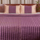 Quilt with 2 Pillow Shams Blended Cotton Patchwork Grey/Off White - (90" X 108" ; Pillow - 17" X 27")