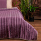 Quilt with 2 Pillow Shams Blended Cotton Patchwork Grey/Off White - (90" X 108" ; Pillow - 17" X 27")