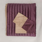 Quilt with 2 Pillow Shams Blended Cotton Patchwork Grey/Off White - (90" X 108" ; Pillow - 17" X 27")