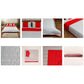 Quilt with 2 Pillow Shams Decorative Polyester Self Textured Reversible Red/Grey - (90" X 108" ; Pillow - 17" X 27")